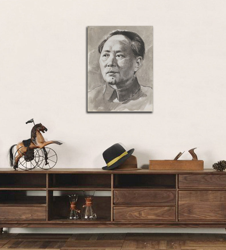 Portrait of Chairman Mao - by Xu Beihong