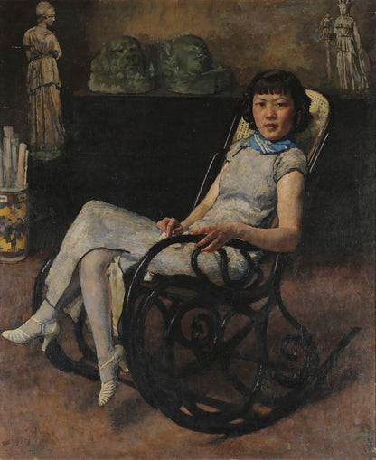 Portrait of Sun Duoci - by Xu Beihong