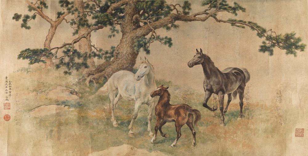 Three Horses - by Xu Beihong