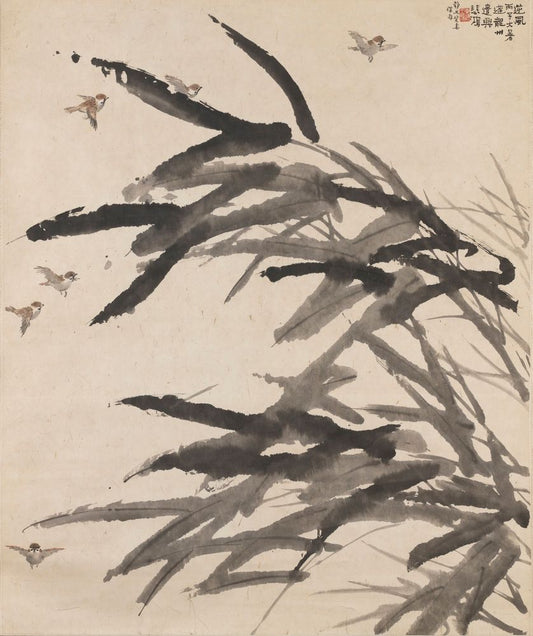 Against the Wind - by Xu Beihong