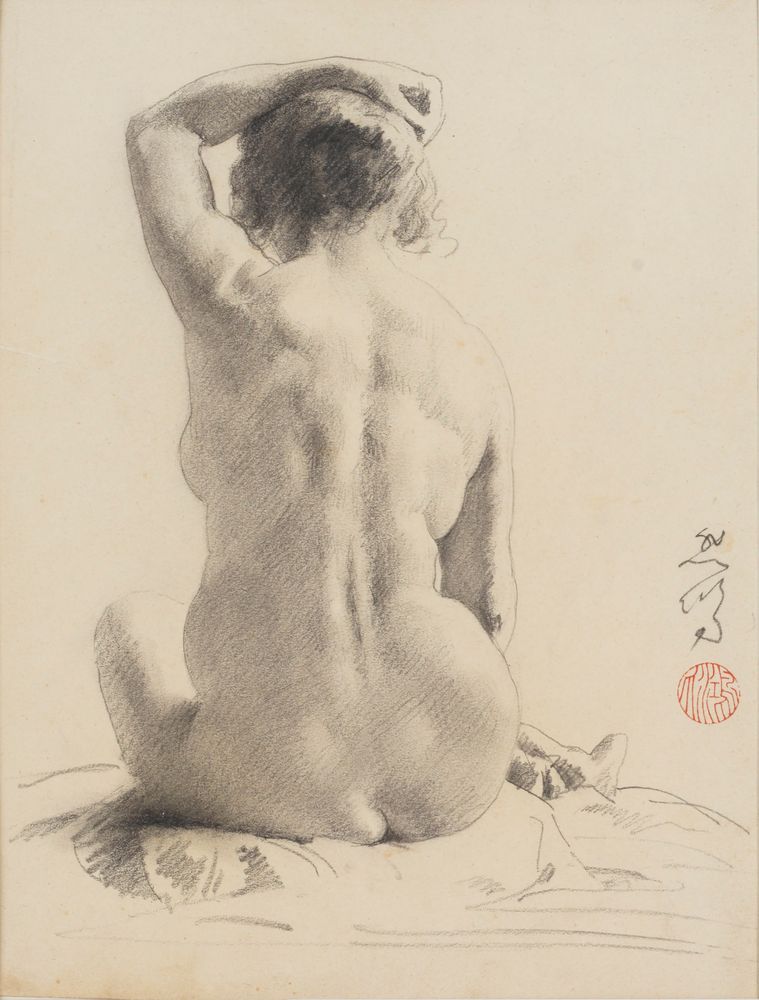 Female Nude - by Xu Beihong