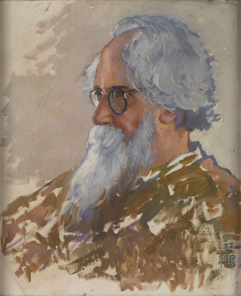 Portrait of Tagore - by Xu Beihong