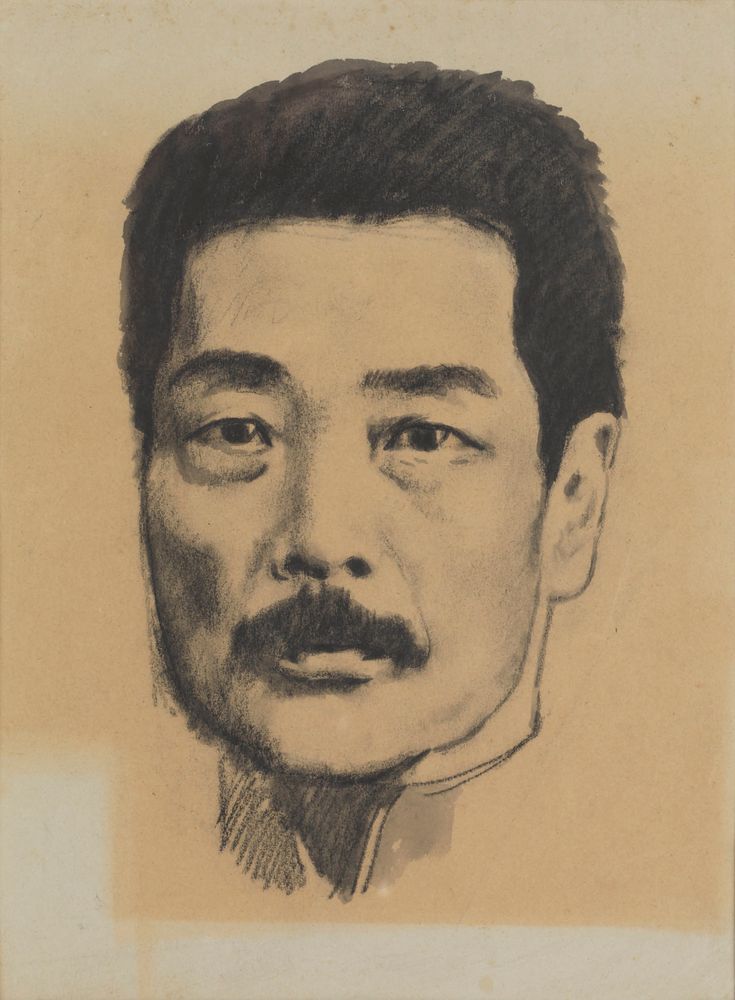 Portrait of Lu Xun - by Xu Beihong