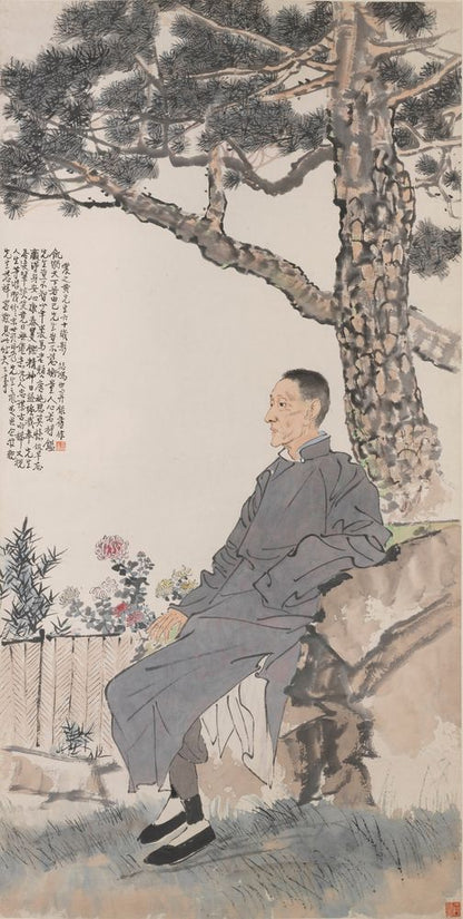 Portrait of Huang Zhenzhi - by Xu Beihong