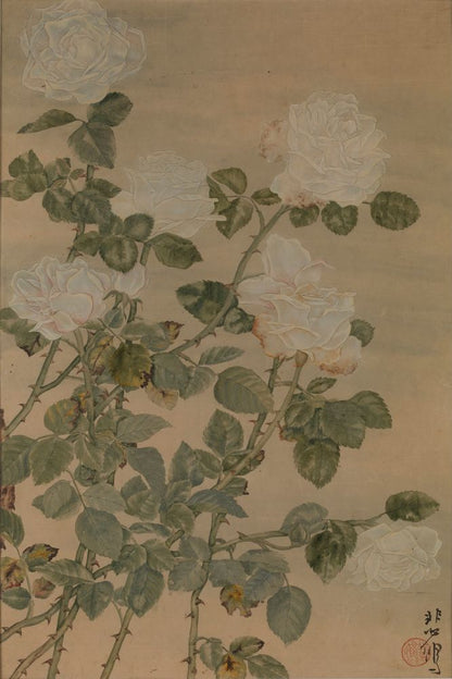 Chinese Rose - by Xu Beihong