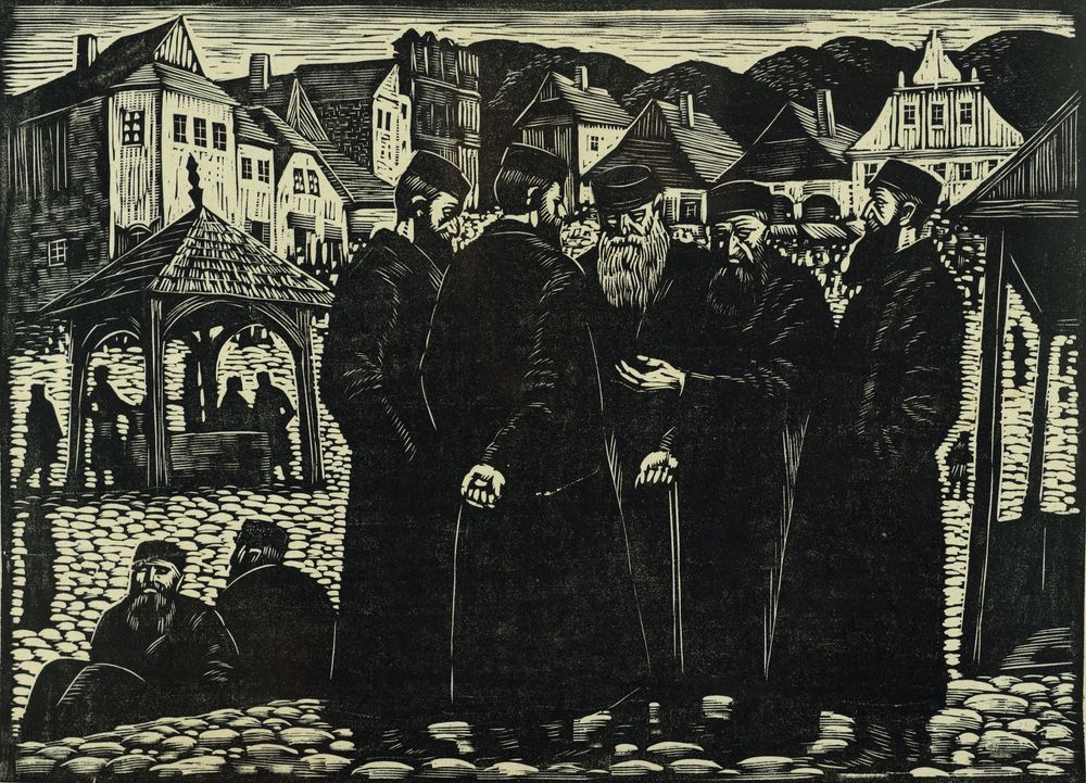 "Jews" - by Władysław Skoczylas