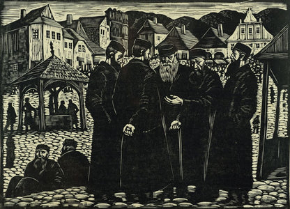 "Jews" - by Władysław Skoczylas