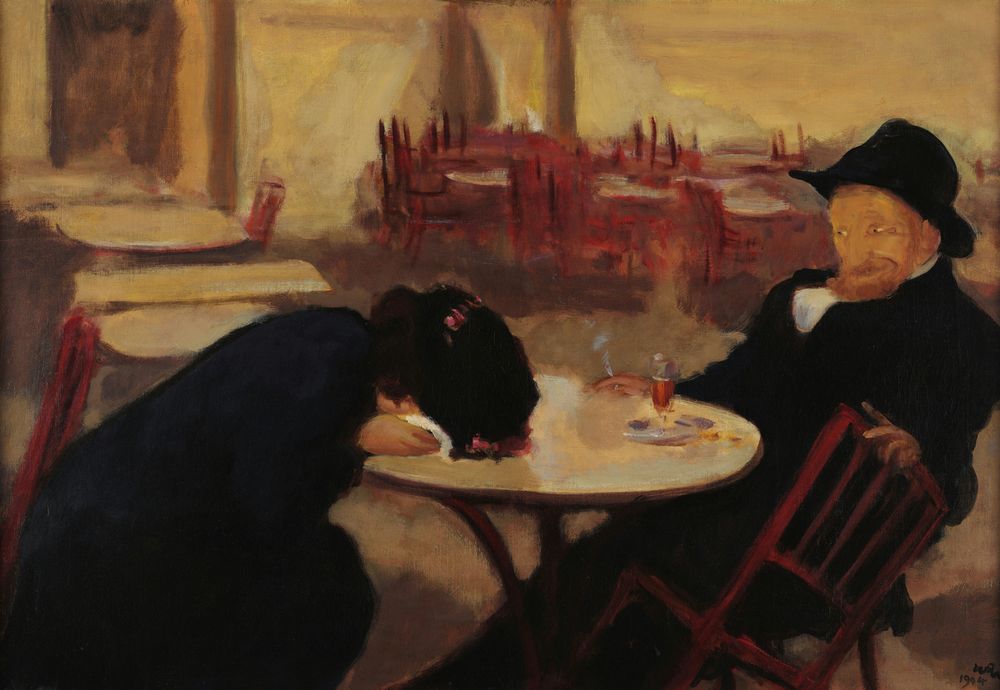 The Demon (In the Café) - by Wojciech Weiss