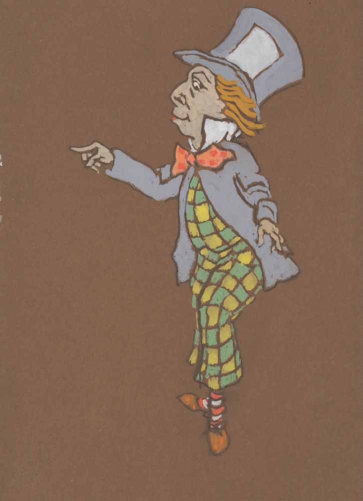 Mad Hatter (costume design for Alice-in-Wonderland, 1915) - by William Penhallow Henderson