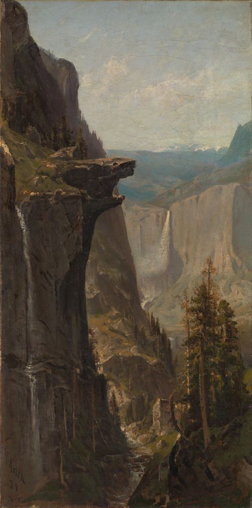 Yosemite Falls, from Glacier Point - by William Keith