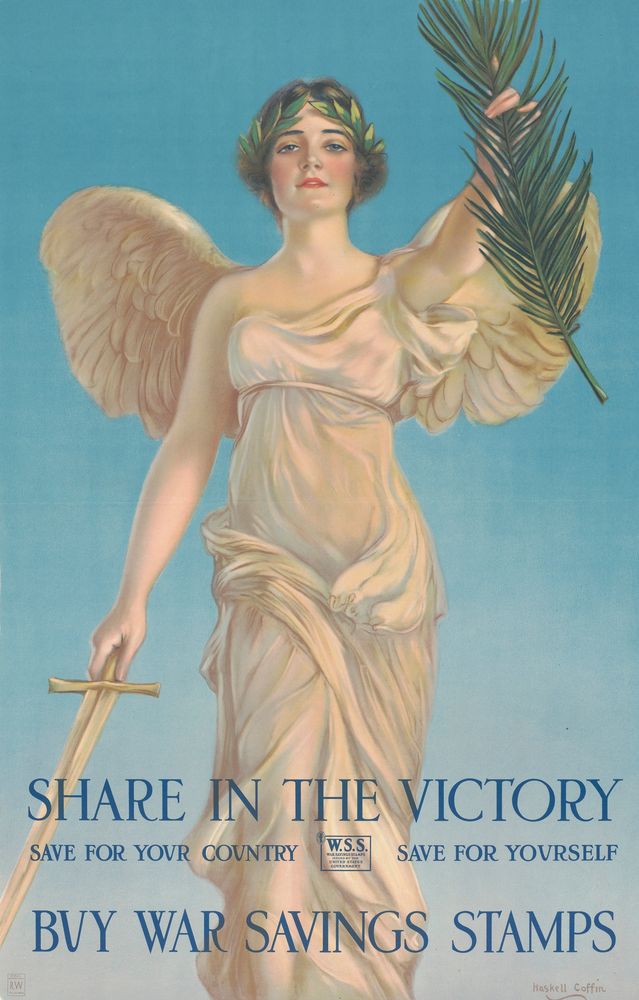 Share in the Victory- Save for Your Country- Save for Yourself- Buy War Savings Stamps. - by William Haskell Coffin