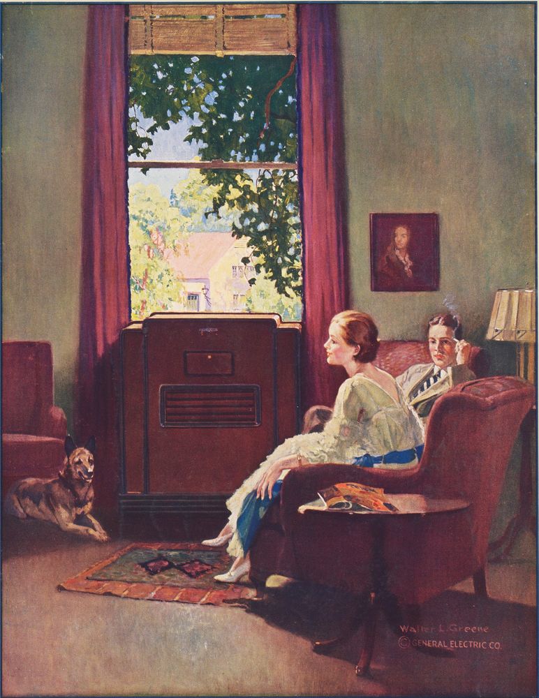 The G_E Room Air conditioner in the Home - by Walter L. Greene