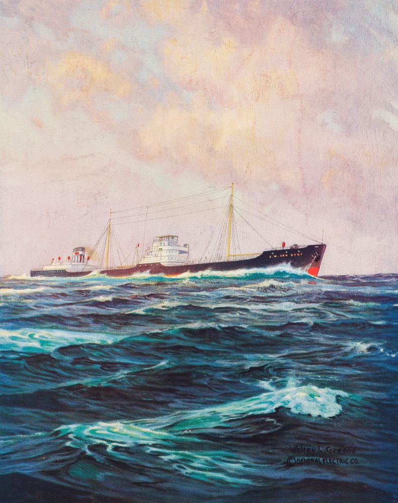 Electric ship Leads America's New Merchant Marine - by Walter L. Greene