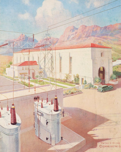 Gene Pumping Plant - Colorado River Aqueduct - by Walter L. Greene