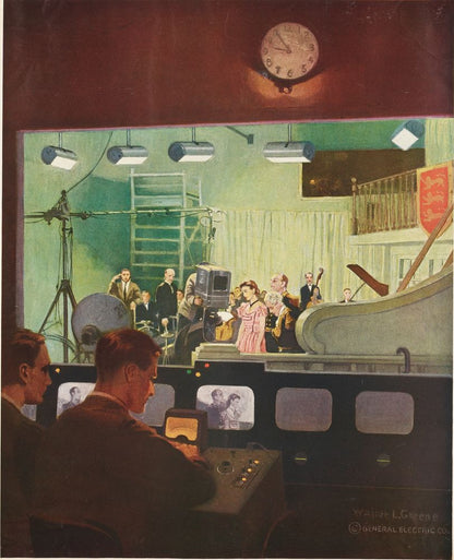 From the Television Studio Electronic Tubes Send Both Sound and Picture to Our Home - by Walter L. Greene