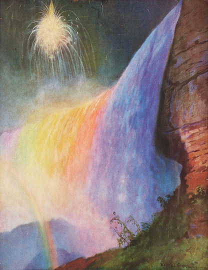 Illumination of Niagara Falls - by Walter L. Greene