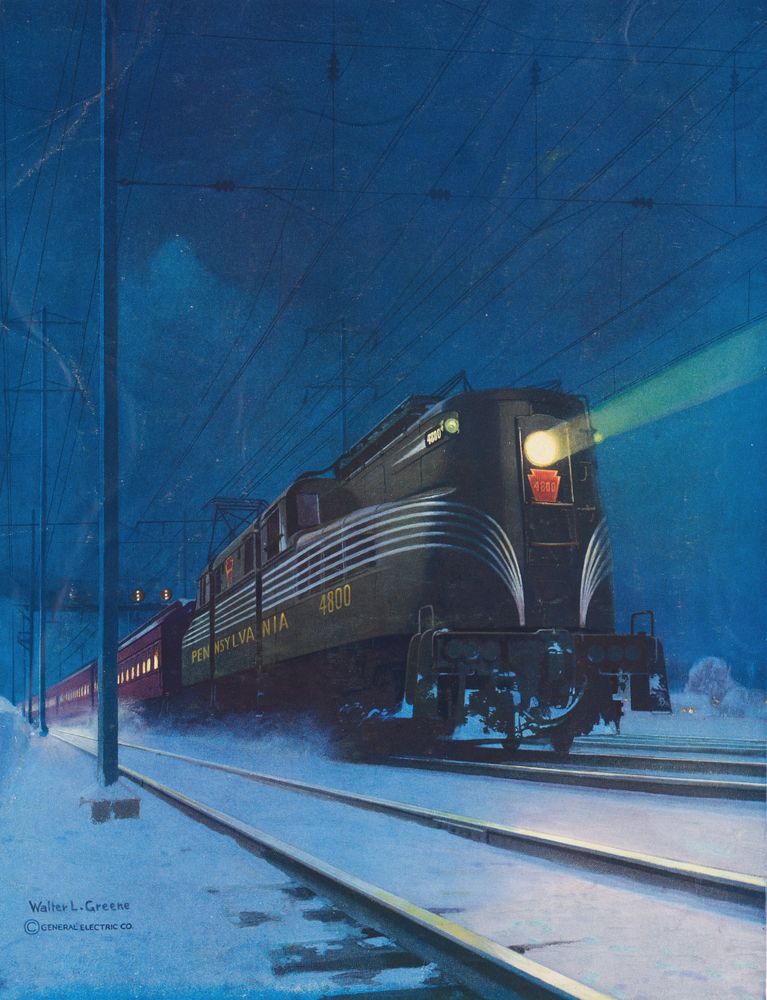 Electricity Speeds Trains on the Pennsylvania - by Walter L. Greene