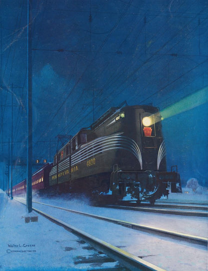 Electricity Speeds Trains on the Pennsylvania - by Walter L. Greene