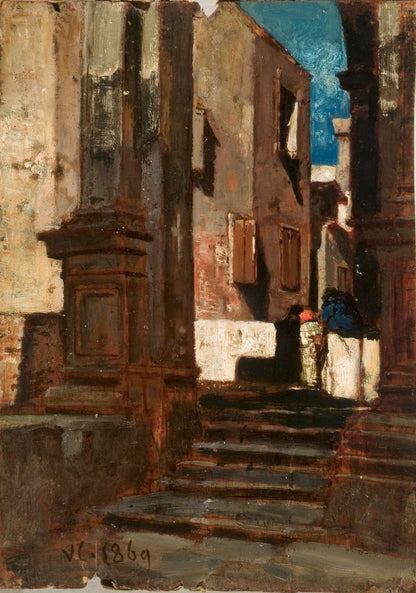 Venetian corner - by Vincenzo Cabianca