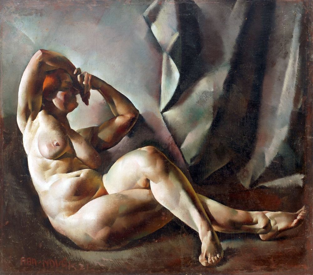 Studia aktu Sketch of a nude - by Vilmos Aba-Novák