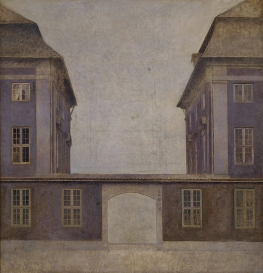 The Buildings of the Asiatic Company, seen from St. Annæ Street - by Vilhelm Hammershøi