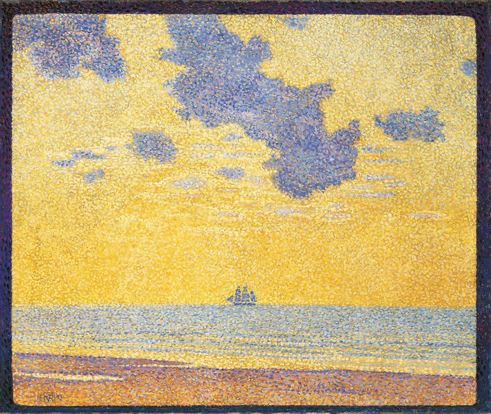 Big Clouds - by Théo van Rysselberghe