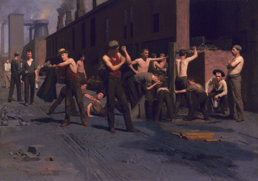 The Ironworkers' Noontime - by Thomas Pollock Anshutz