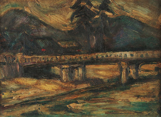 Landscape with Bridge - by Tetsugorō Yorozu