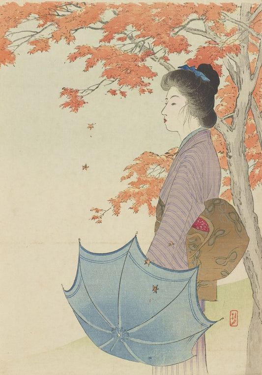 Album of woodblock prints of women and geishas - by Takeuchi Keishū