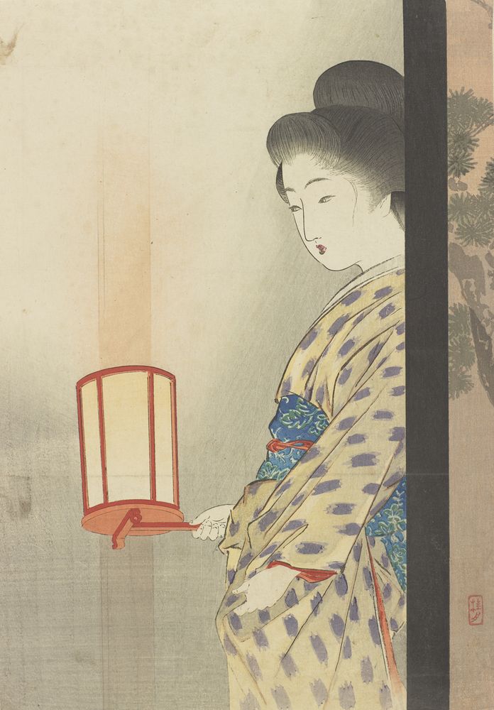 Album of woodblock prints of women and geishas - by Takeuchi Keishū