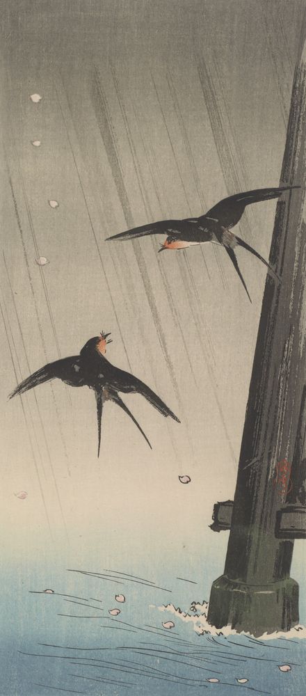 Swallows - by Takahashi Shōtei