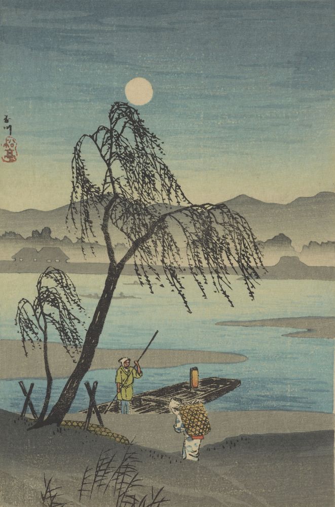 Tama River - by Takahashi Shōtei