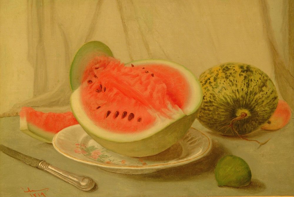 Still life with Watermelon - by Süleyman Seyyid