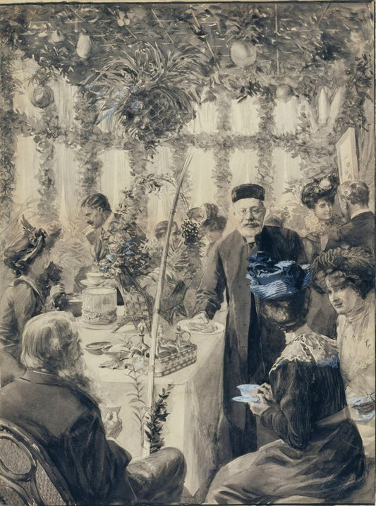 High Tea in the Sukkah - by Solomon Joseph Solomon