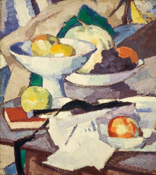 Still Life with Melon - by Samuel Peploe