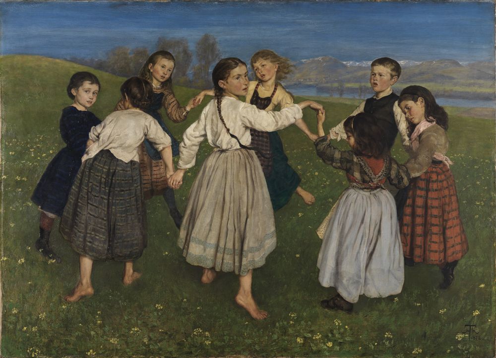 Children's dances - by Hans Thoma