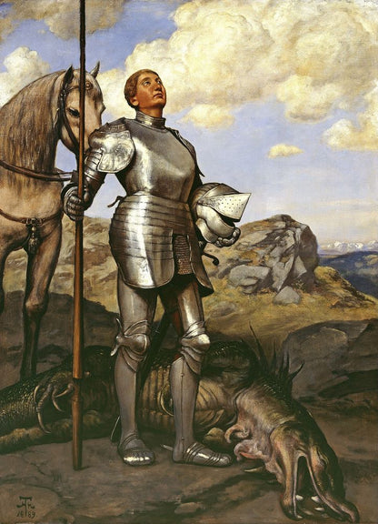 Knight St. Georg - by Hans Thoma