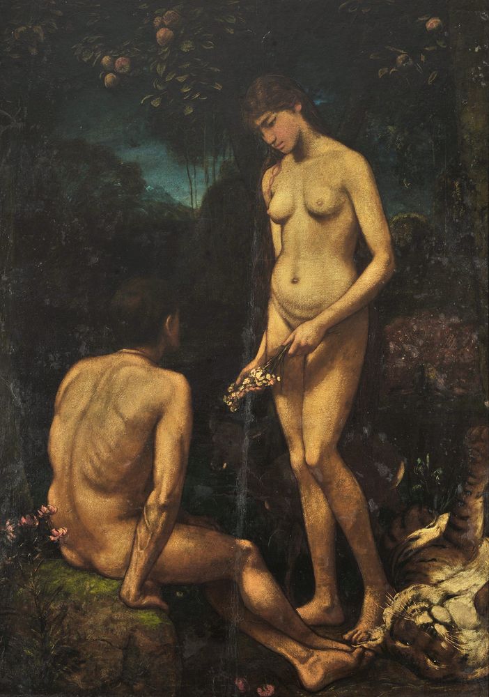 Adam and Eve - by Hans Thoma