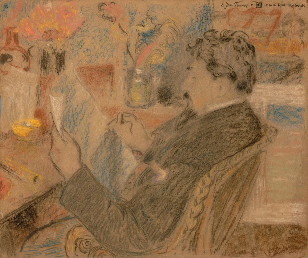 Portrait of Jan Toorop - by Georges Lemmen