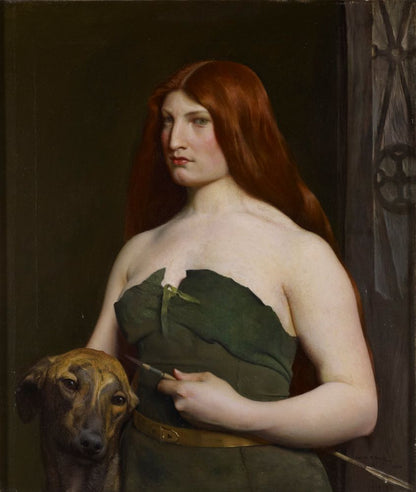 A Celtic Huntress - by George de Forest Brush