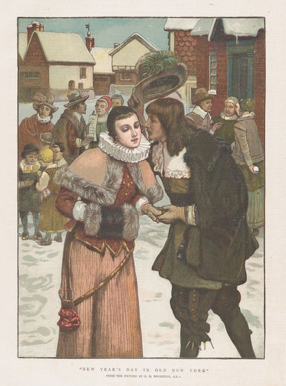 New Year's Day in Old New York, from "The Graphic" Christmas Number - by George Henry Boughton