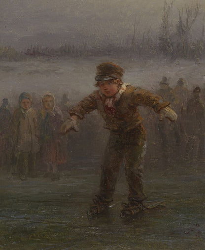 Boy Skating - by George Henry Boughton