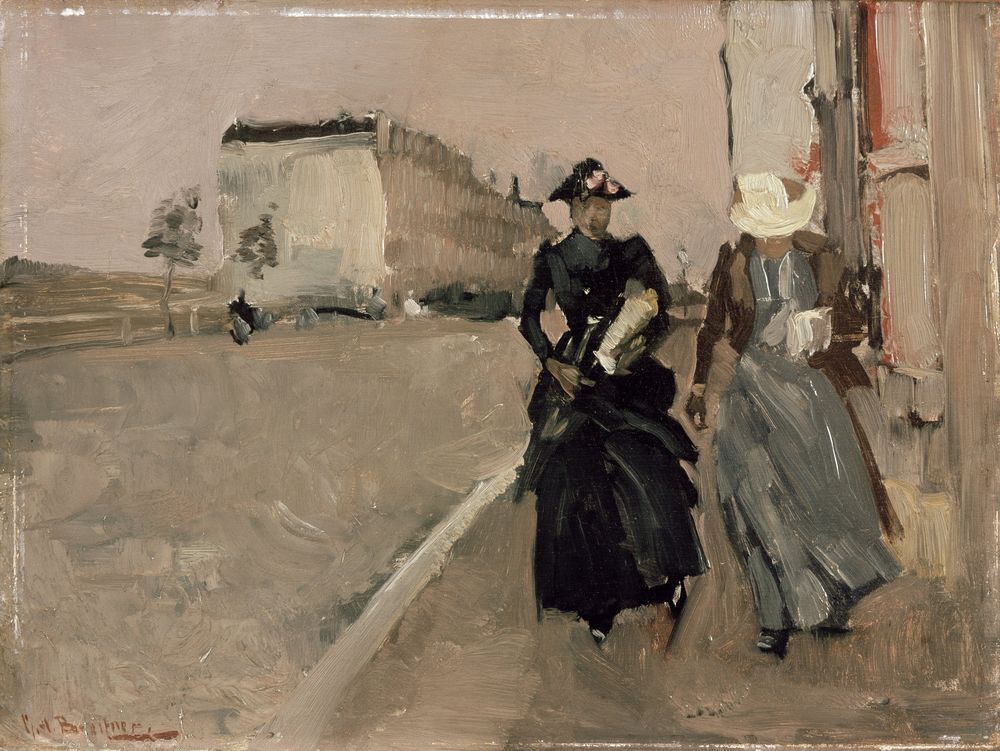 Gust of wind - by George Hendrik Breitner