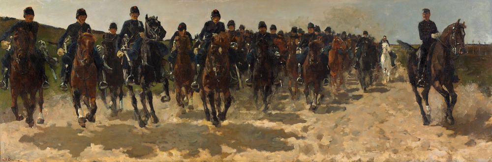 Cavalry - by George Hendrik Breitner