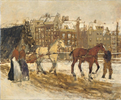 Het Rokin te Amsterdam - by George Hendrik Breitner