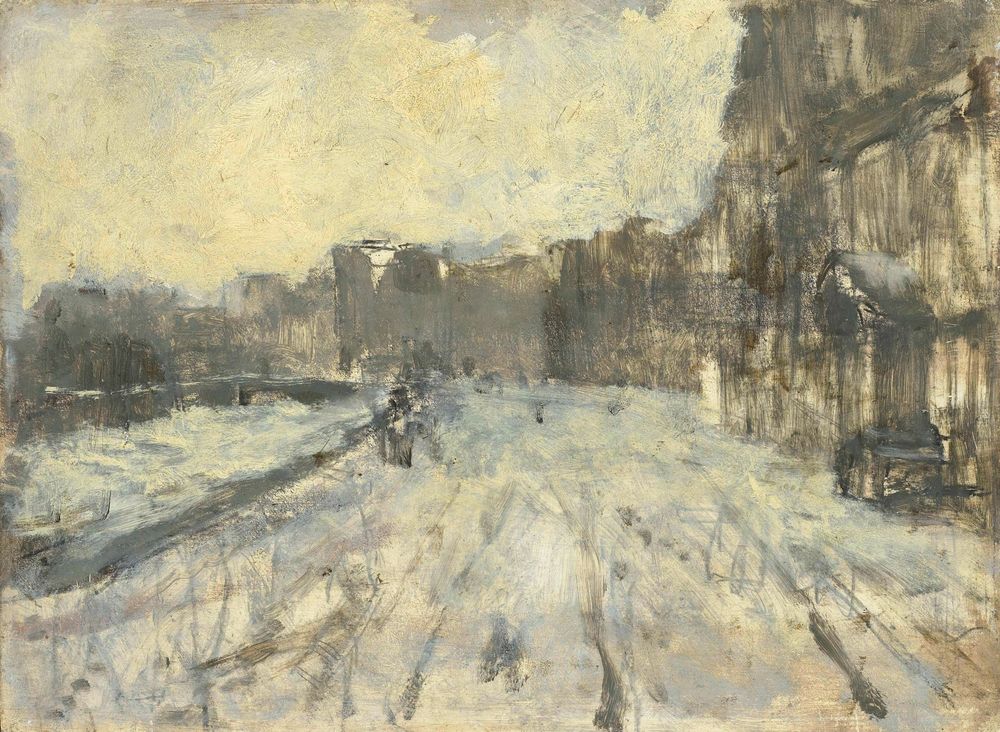 Het Rokin te Amsterdam - by George Hendrik Breitner