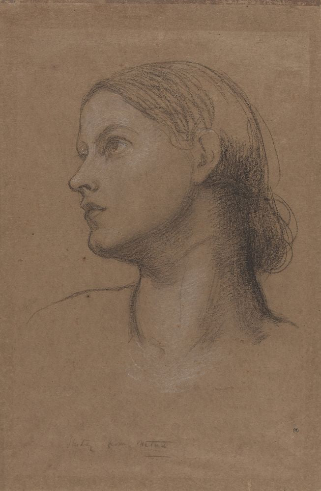 Head of a Young Woman - by George Frederic Watts