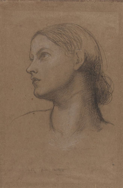 Head of a Young Woman - by George Frederic Watts