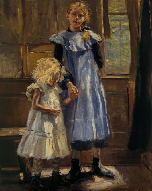 Two Girls - by Fritz von Uhde