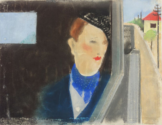 Lady in a Car - by Friedl Dicker-Brandeis